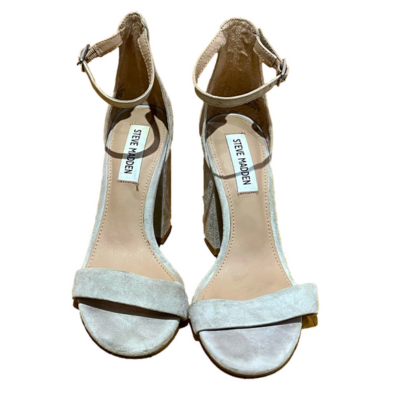 Steve Madden Carrson Heeled Sandal - TAUPE suede - Picture 1 of 10